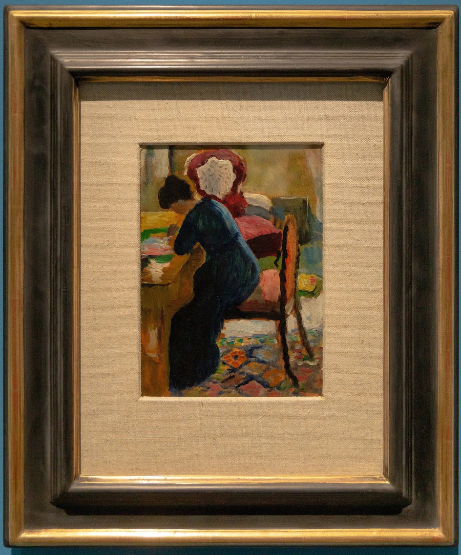 Élisabeth op kantoor - August Macke