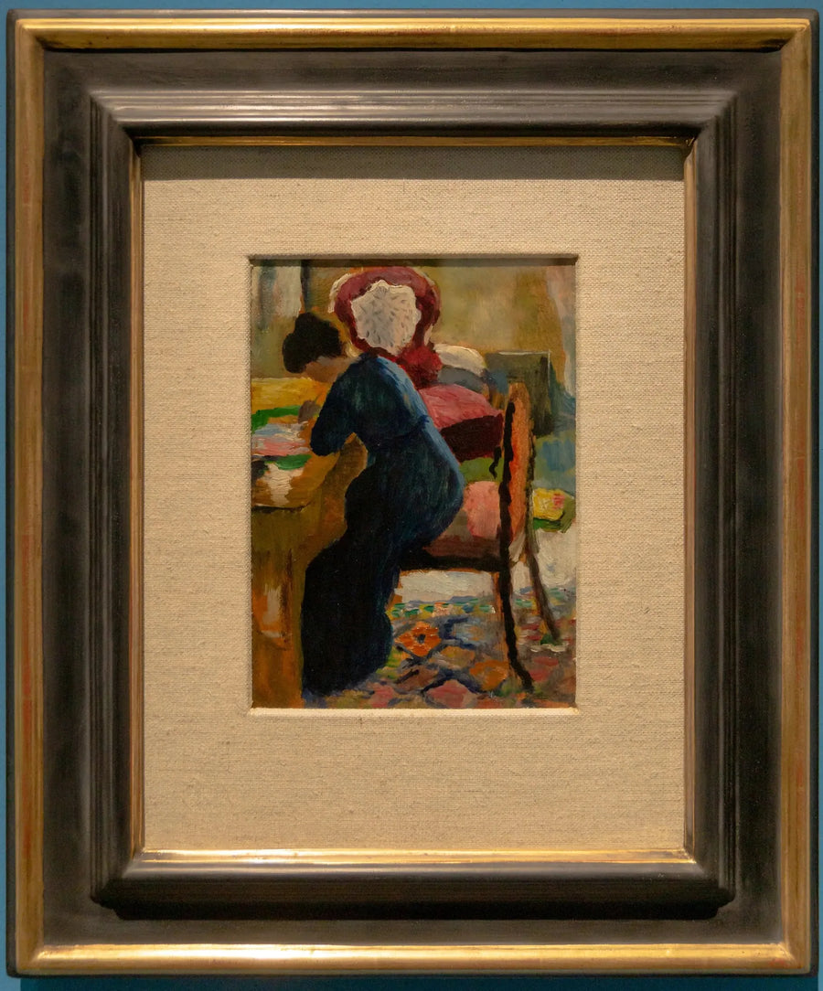 Élisabeth op kantoor - August Macke