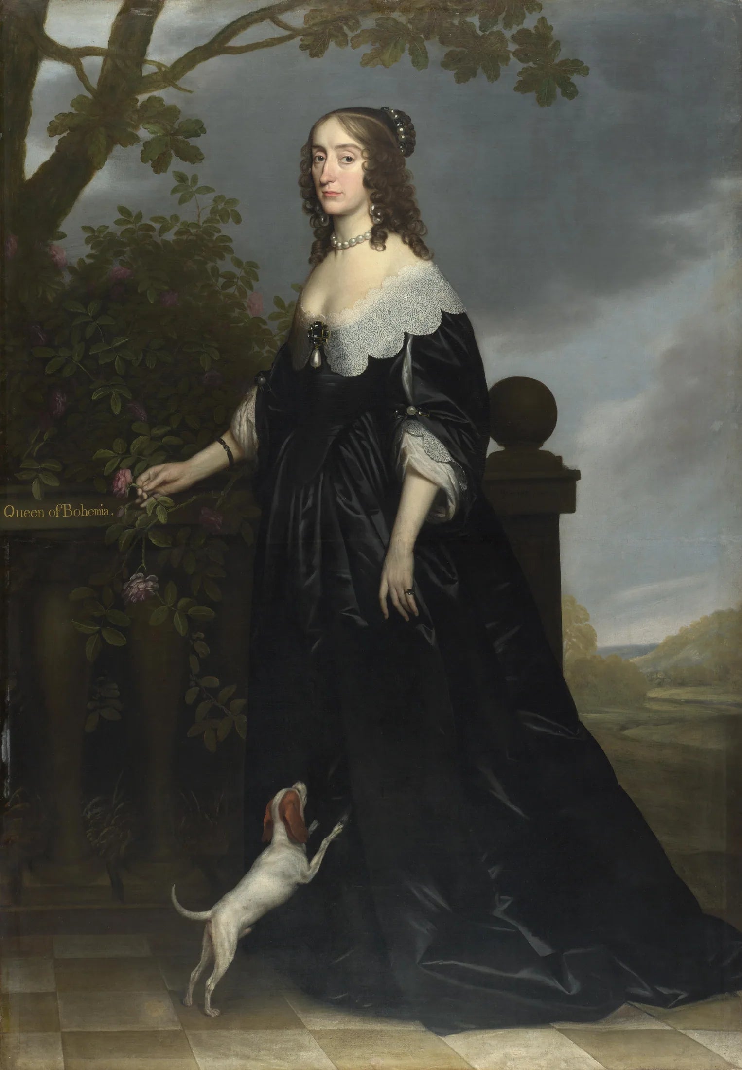 Élisabeth Stuart, Reine de Bohême - Gerrit van Honthorst image 1 tableau peint à l’huile sur toile