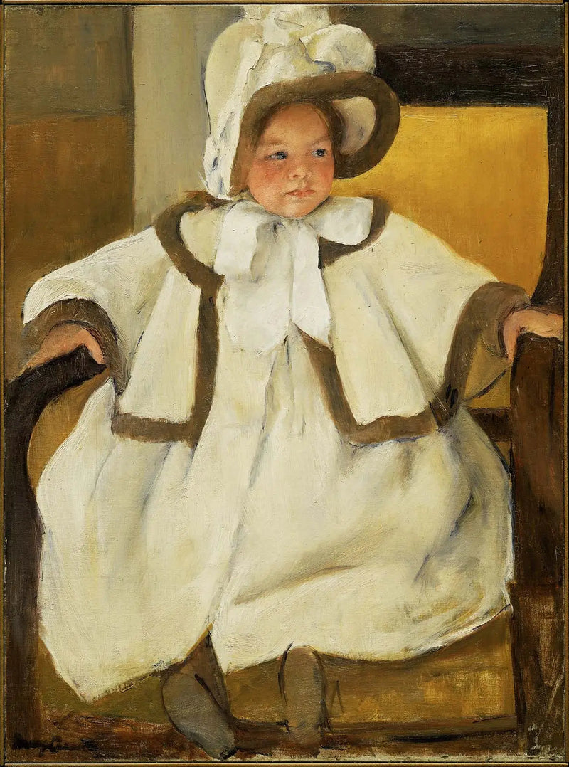 Ellen Mary in witte blouse - Mary Cassatt