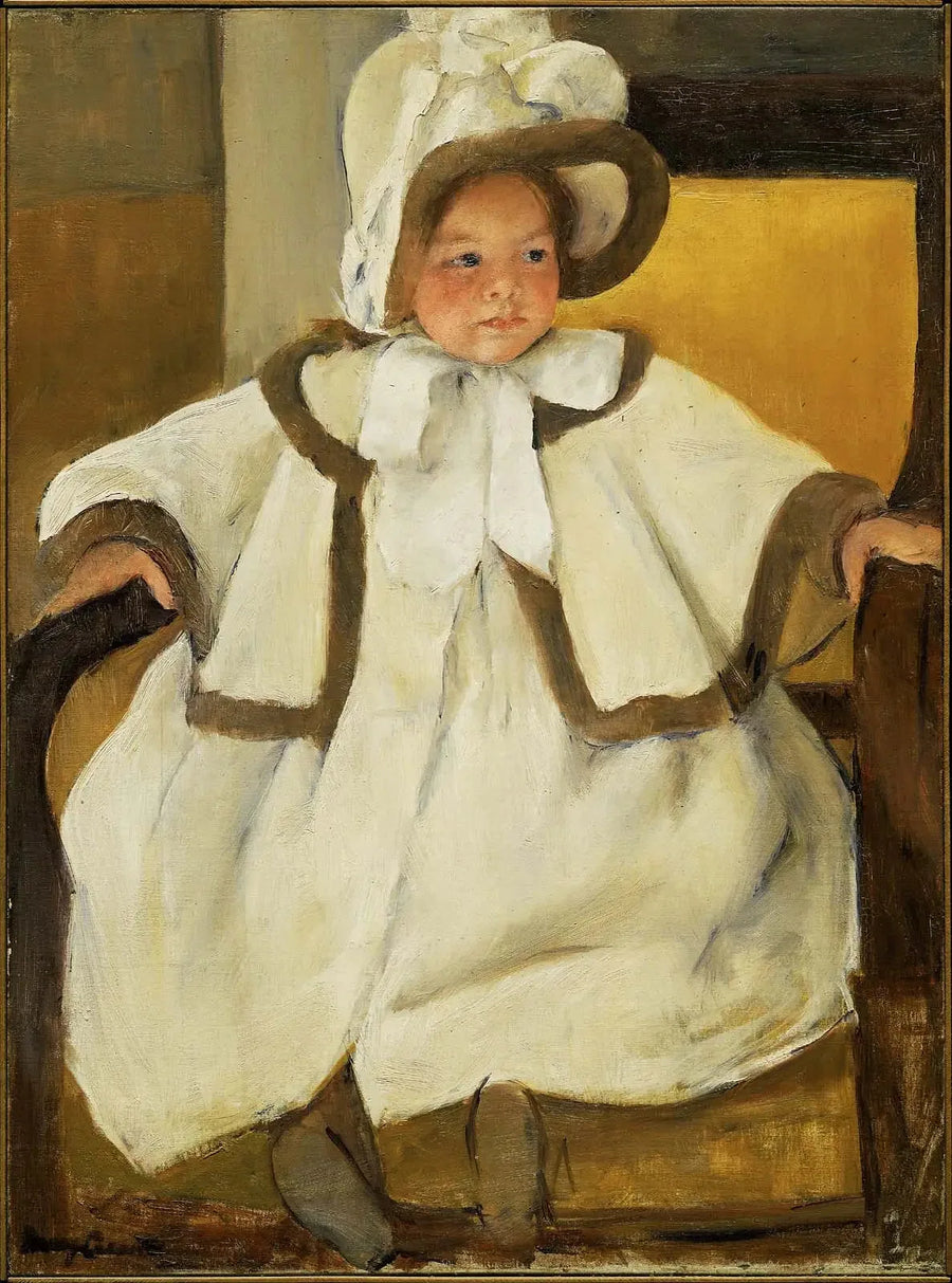 Ellen Mary in witte blouse - Mary Cassatt