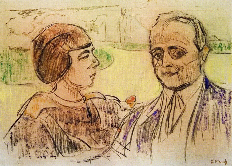 Elsa en Curt Glaser - Edvard Munch
