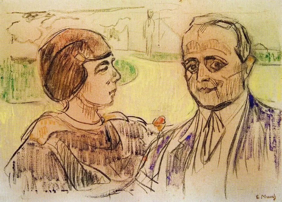 Elsa en Curt Glaser - Edvard Munch