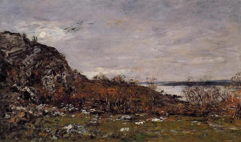 Monding van de Elorn in de omgeving van Brest - Eugène Boudin