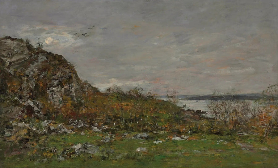 Monding van de Elorn in de omgeving van Brest - Eugène Boudin