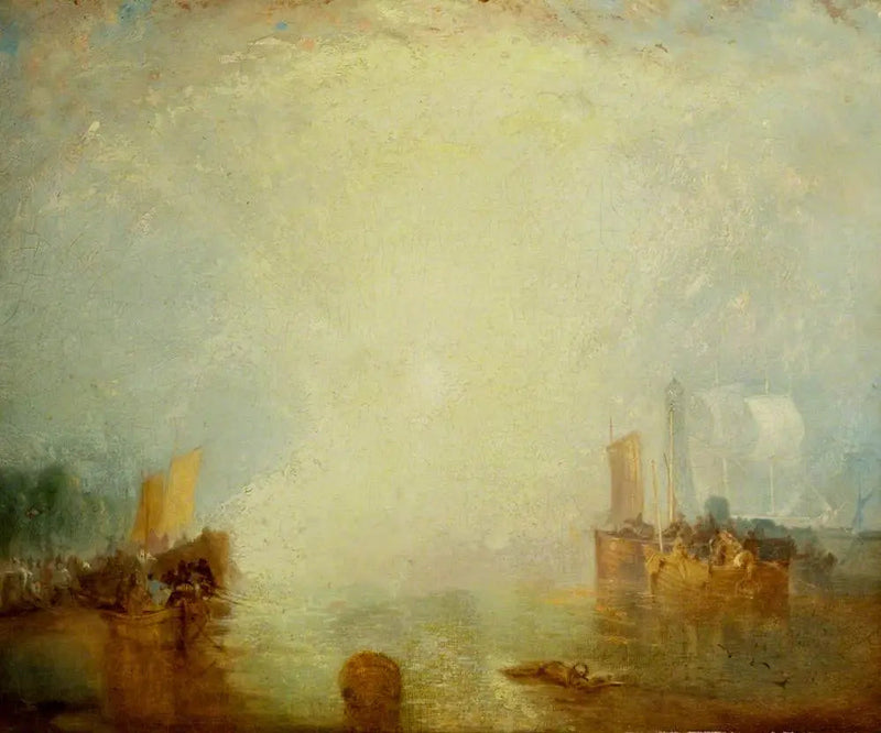 Emigranten die aan boord gaan in Margate - J. M. W. Turner