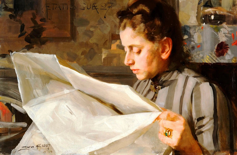Emma Zorn lezend - Anders Zorn

Source:
Emma Zorn lisant - Anders Zorn