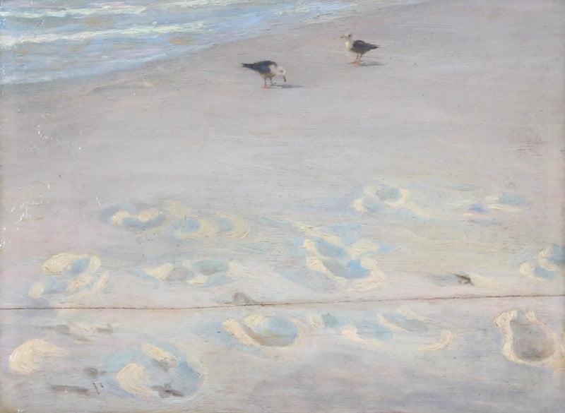 Voetafdrukken in het zand - Peder Severin Krøyer