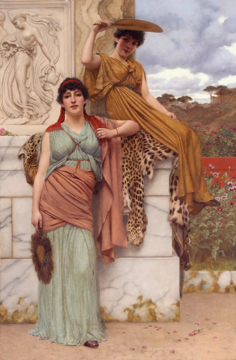 In afwachting van de processie - John William Godward
