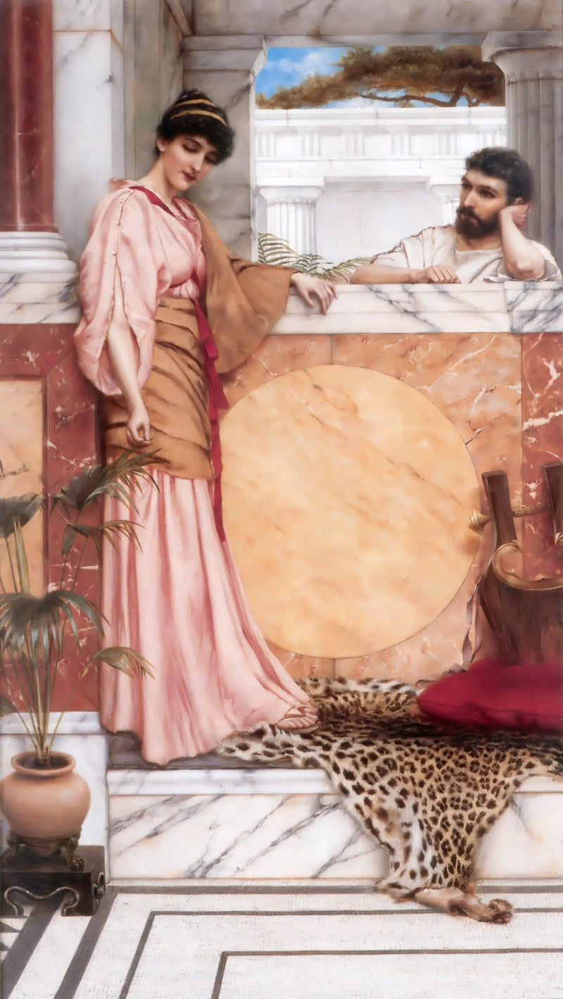 Wacht op een antwoord - John William Godward