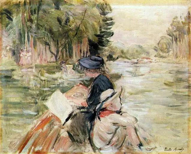 In een boot - Berthe Morisot
