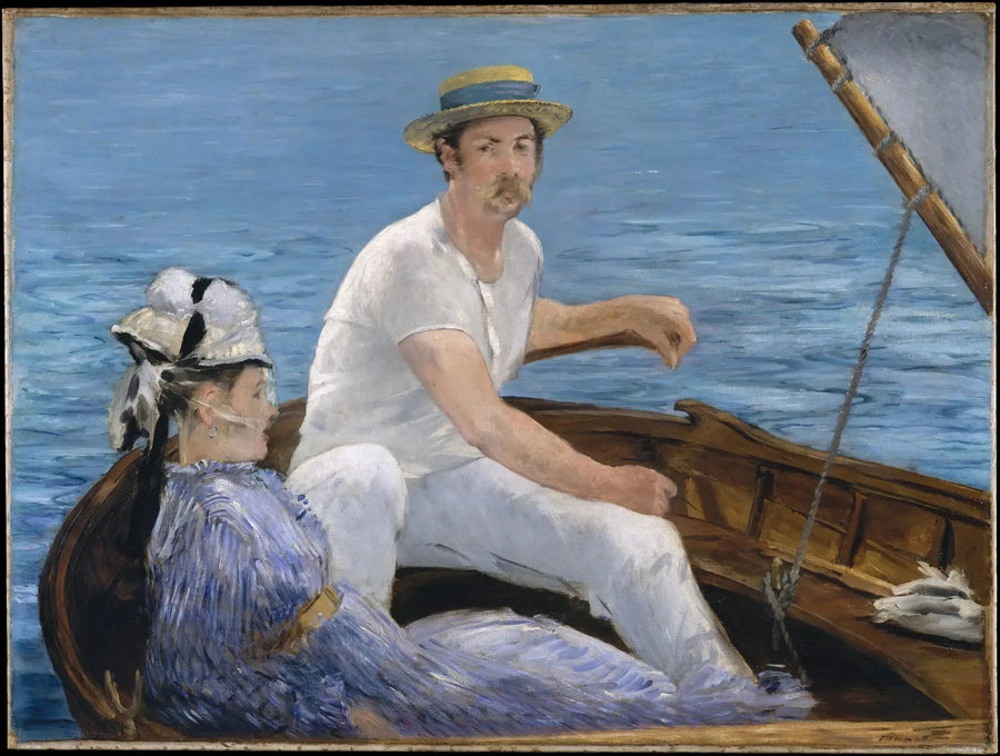In een boot - Édouard Manet
