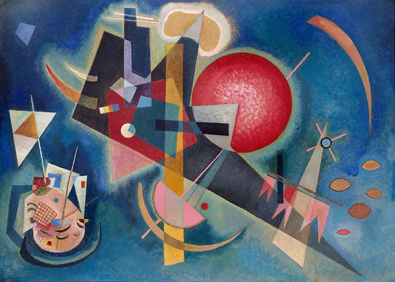 In blauw - Vassily Kandinsky