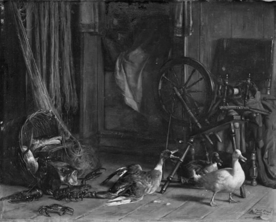 Een verstoorde middagslaap - Carl Heinrich Bloch