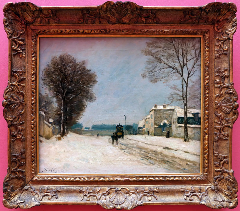 In de winter, sneeuweffect - Alfred Sisley
