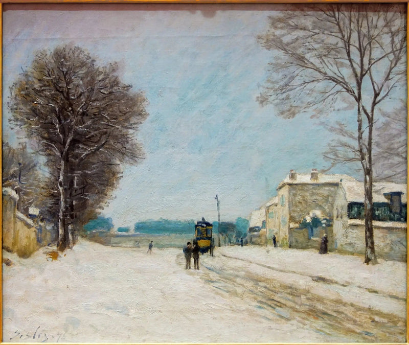 In de winter, sneeuweffect - Alfred Sisley