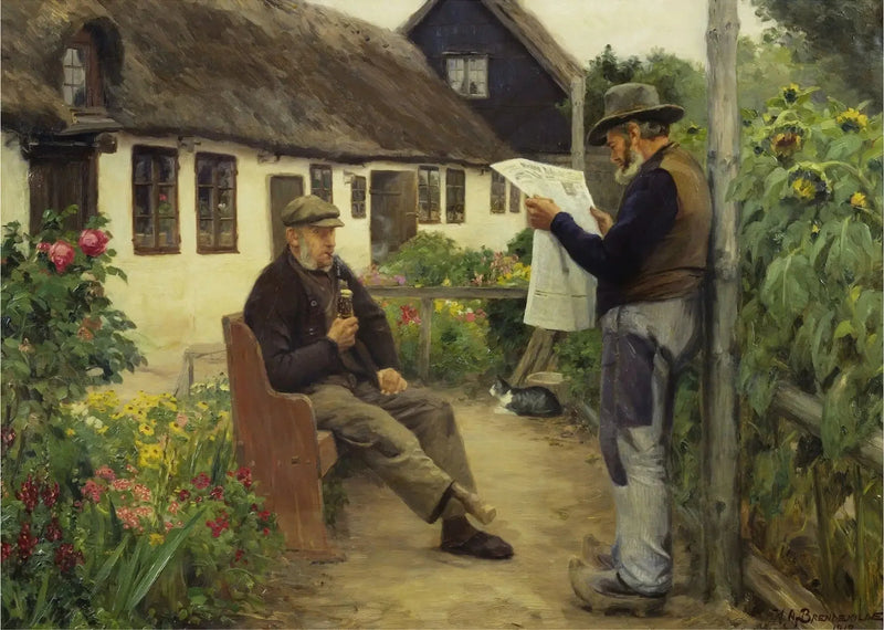 Levensgrote reproductie van een klassieke olieverfschilderij - H. A. Brendekilde

Source:
En lisant les nouvelles du journal - H. A. Brendekilde