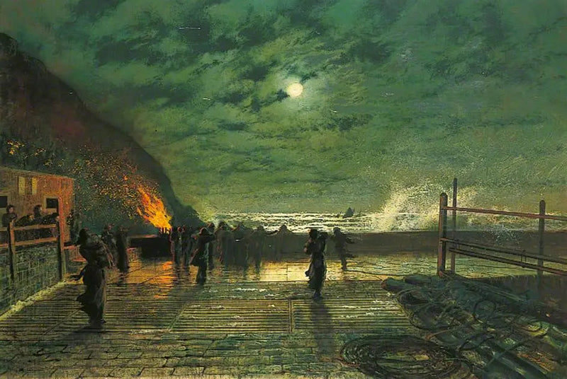 En péril (De havenfakkel) - John Atkinson Grimshaw

Source:
En péril (The Harbour Flare) - John Atkinson Grimshaw