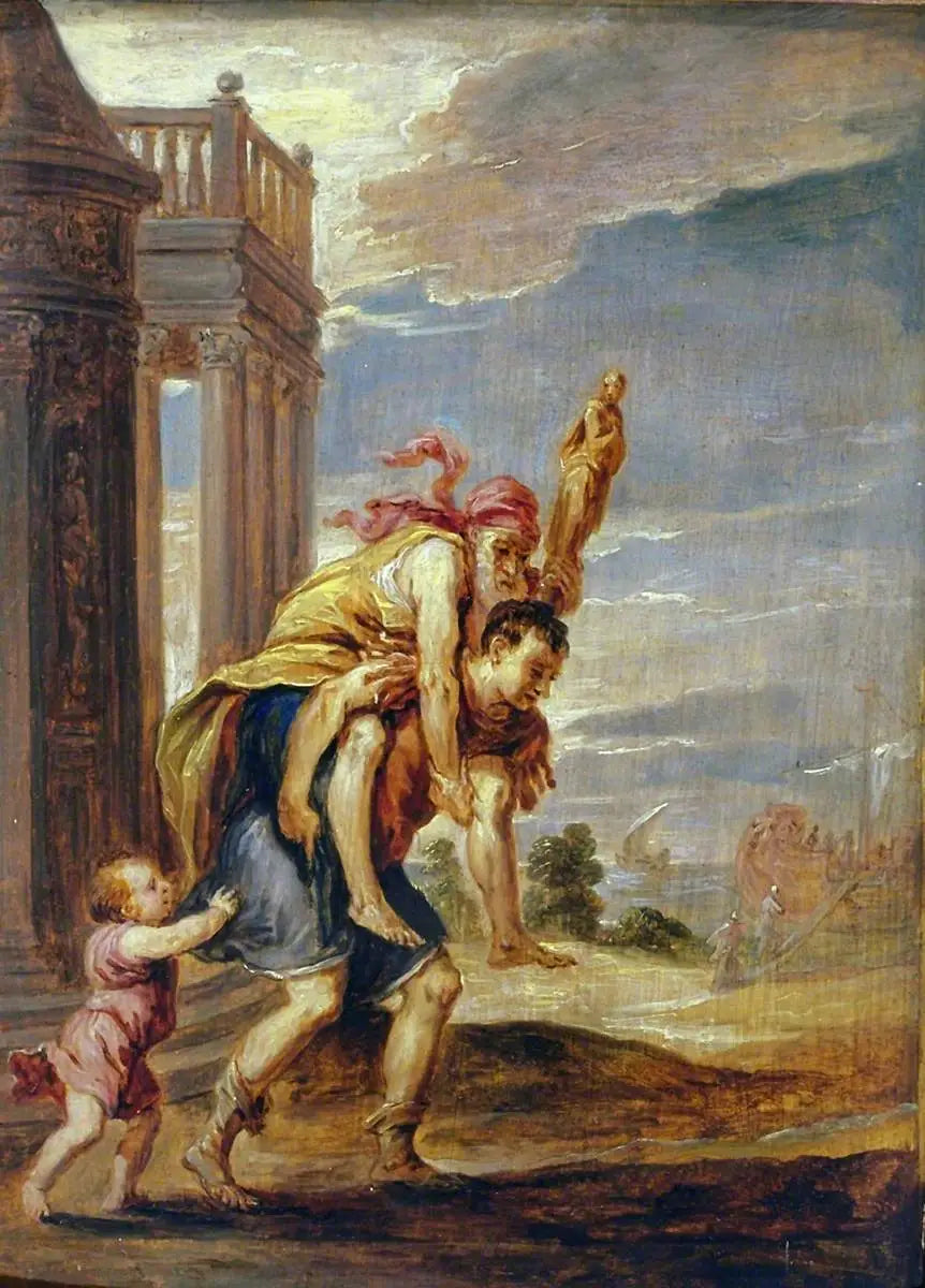 Aeneas vlucht uit Troje (naar Andrea Schiavone) - David Teniers de Jonge

Source:
Énée fuyant Troie (d'après Andrea Schiavone) - David Teniers le Jeune