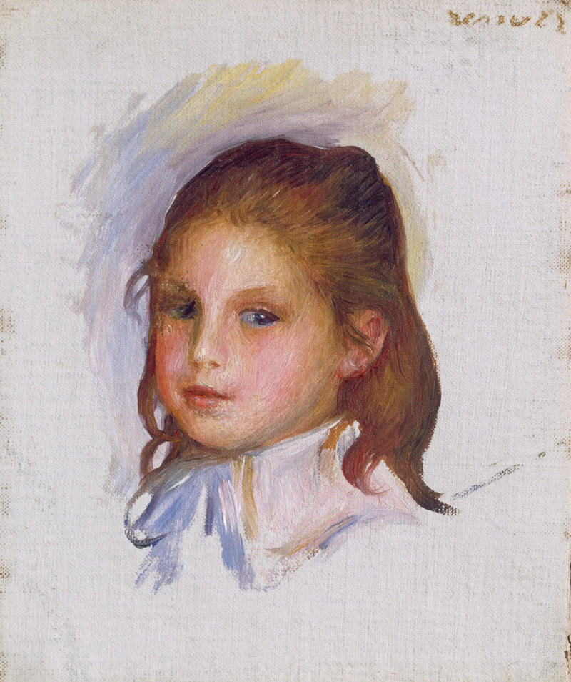 Kind met bruin haar - Pierre-Auguste Renoir