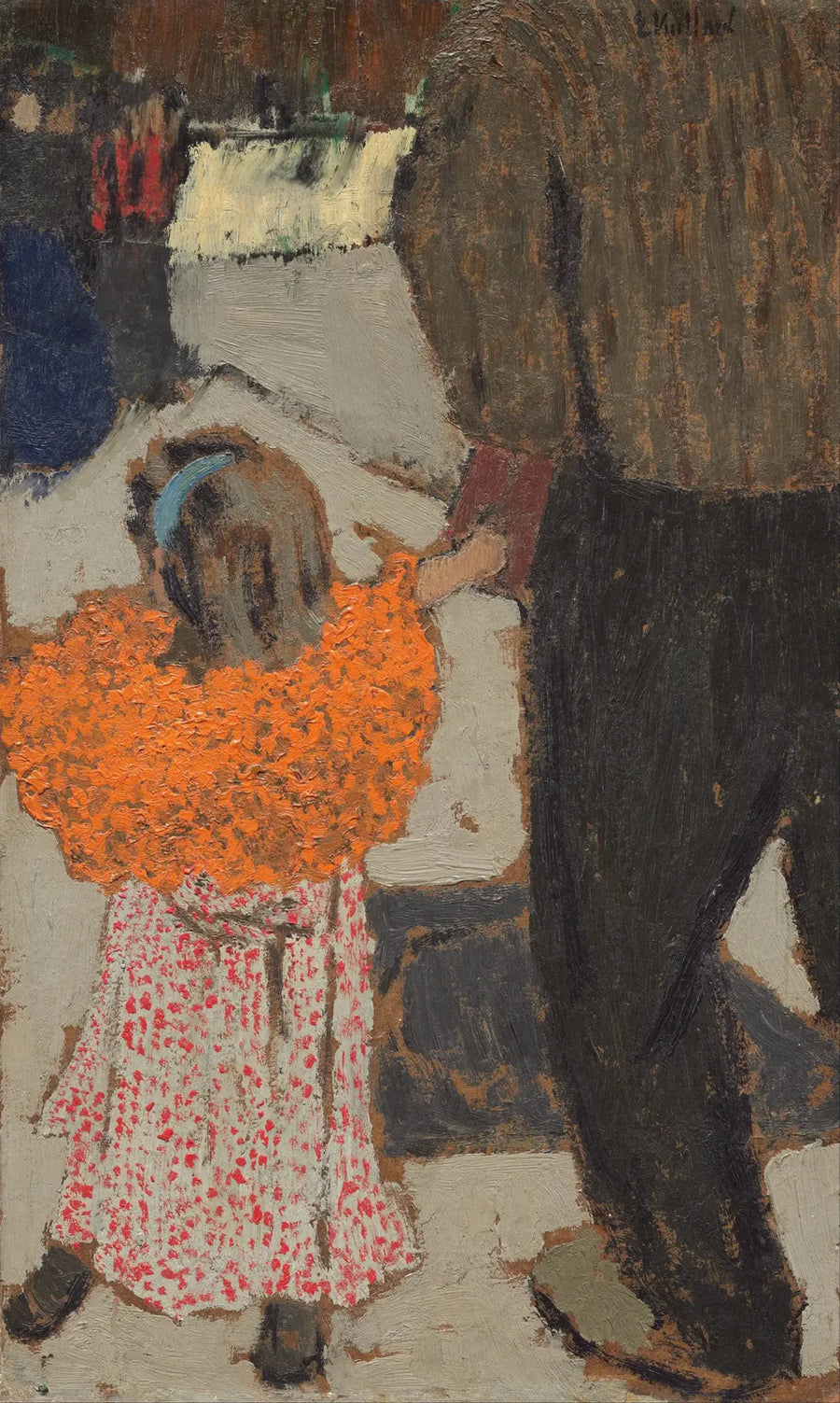 Kind met een rood sjaal - Édouard Vuillard