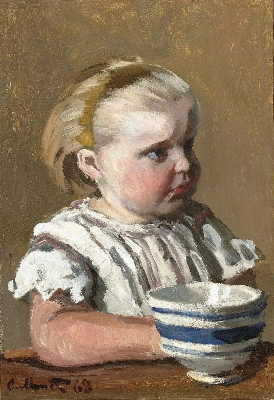 Het kind met de beker, portret van Jean Monet W131 - Claude Monet