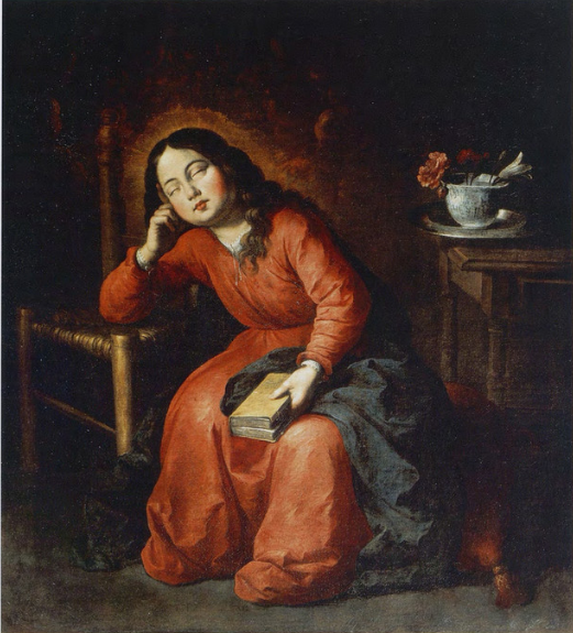 Slaapende Maagdelige Kind - Francisco de Zurbarán