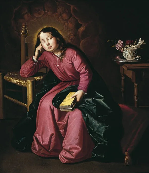 Slaapende Maagdelige Kind - Francisco de Zurbarán