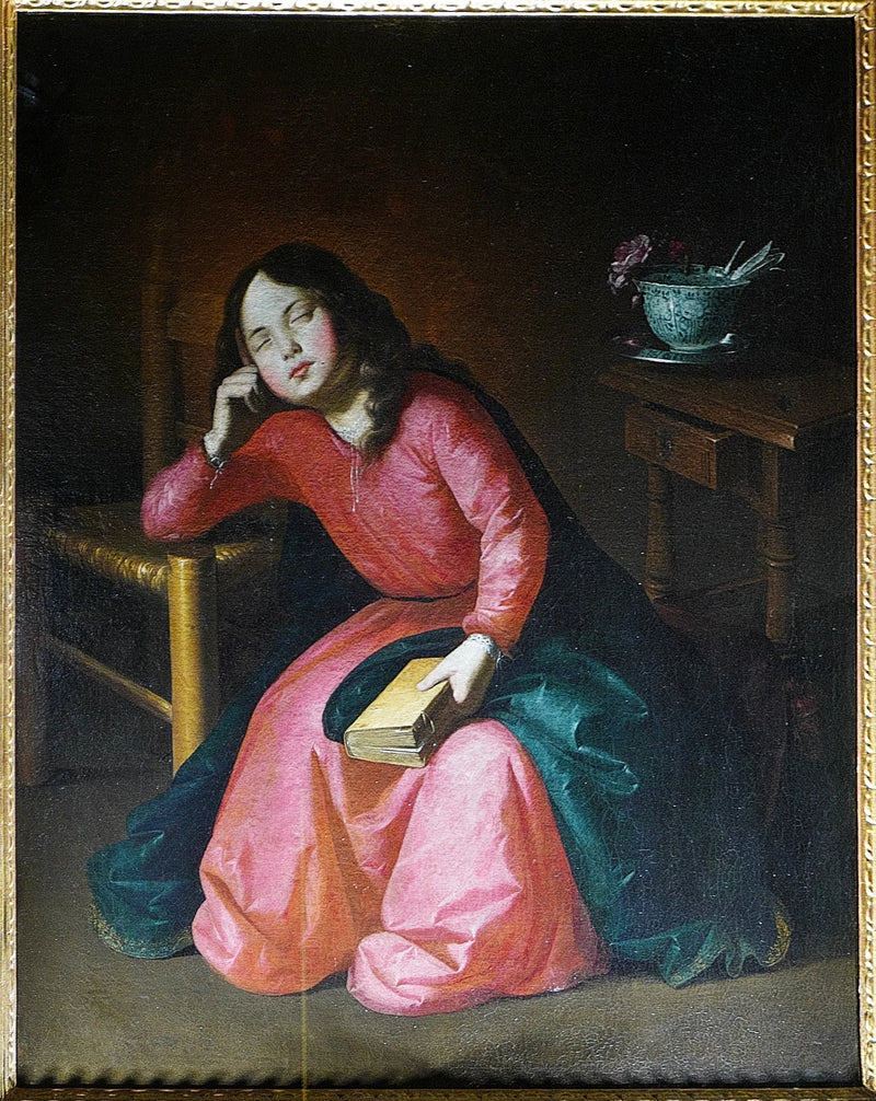 Slaapende Maagdelige Kind - Francisco de Zurbarán