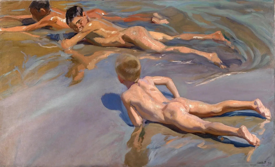 Kinderen op het strand - Joaquín Sorolla