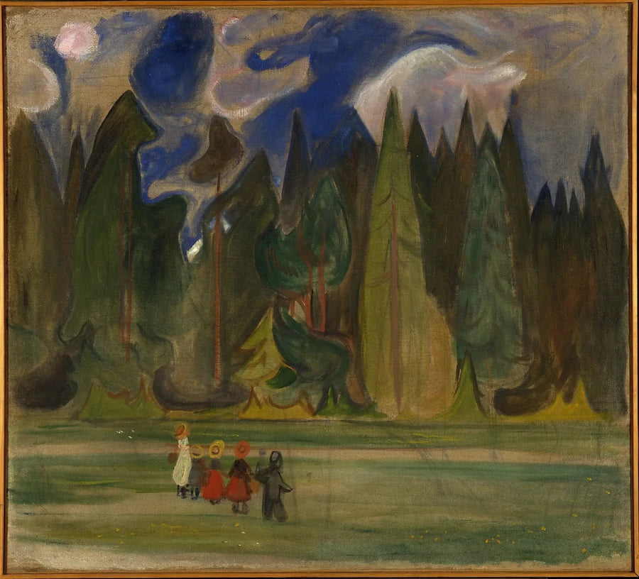 Kinderen in het bos - Edvard Munch