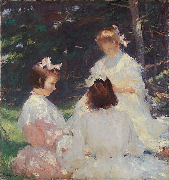 Kinderen in het bos - Frank Weston Benson