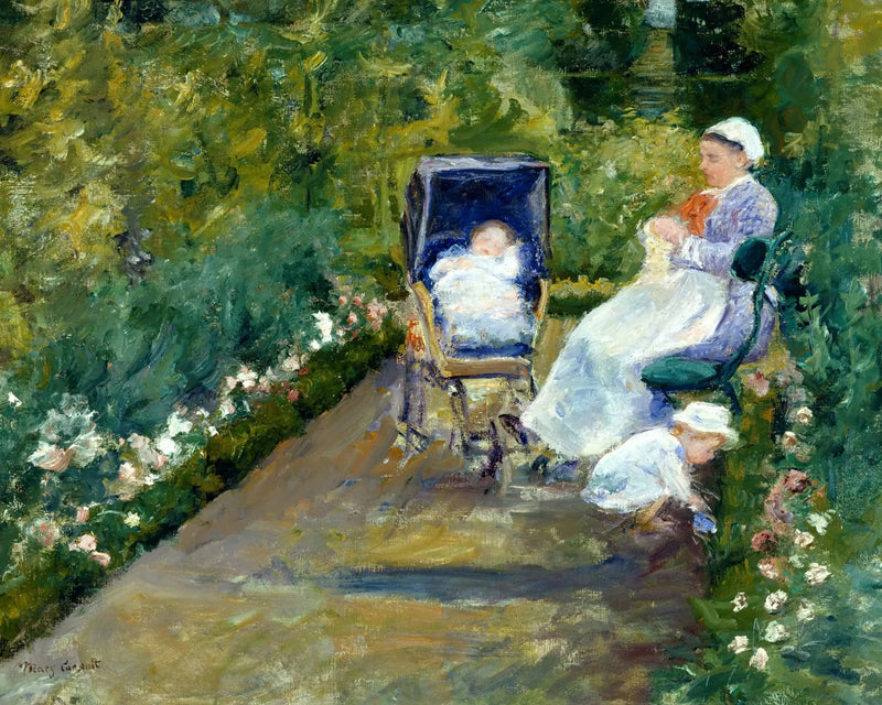 Kinderen in een tuin (De voedster) - Mary Cassatt