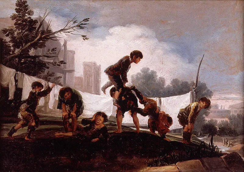 Kinderen die touwtje springen - Francisco de Goya