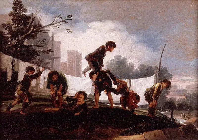 Kinderen die touwtje springen - Francisco de Goya
