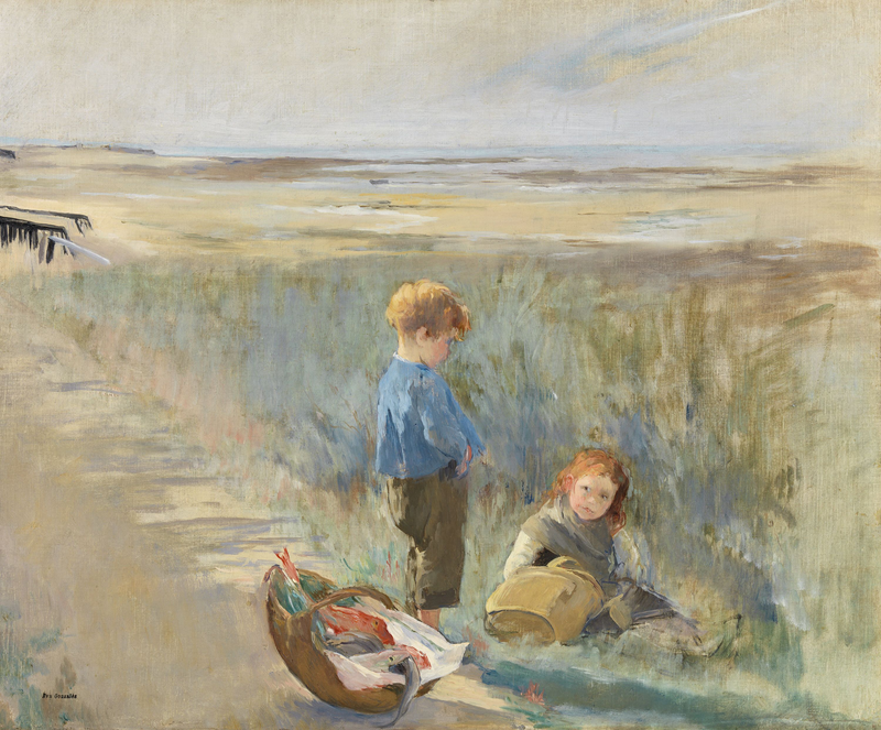 Kinderen op de zandduinen, Grandcamp - Eva Gonzalès