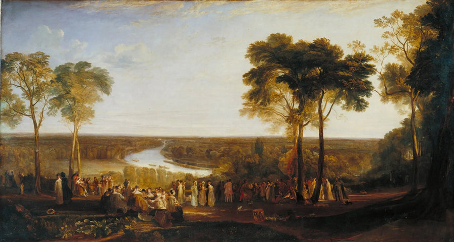 Engeland: Richmond Hill, op de verjaardag van de Prins Regent - J. M. W. Turner