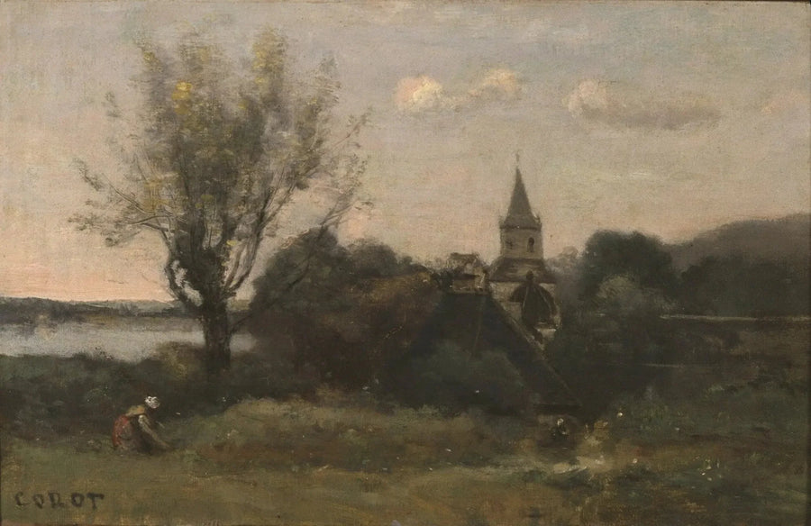 Ennery nabij Auvers - Jean-Baptiste Camille Corot