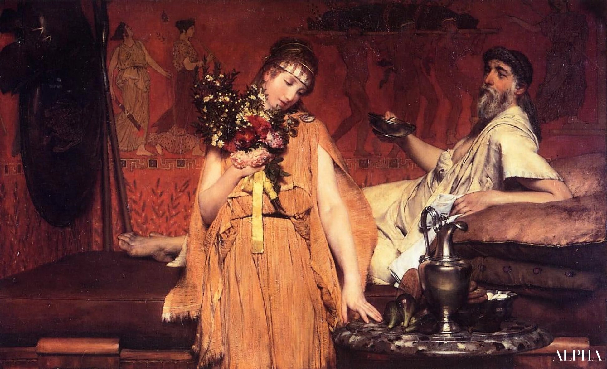 Entre l’espoir et la peur - Lawrence Alma-Tadema Reproductions de tableaux à la peinture à l’huile