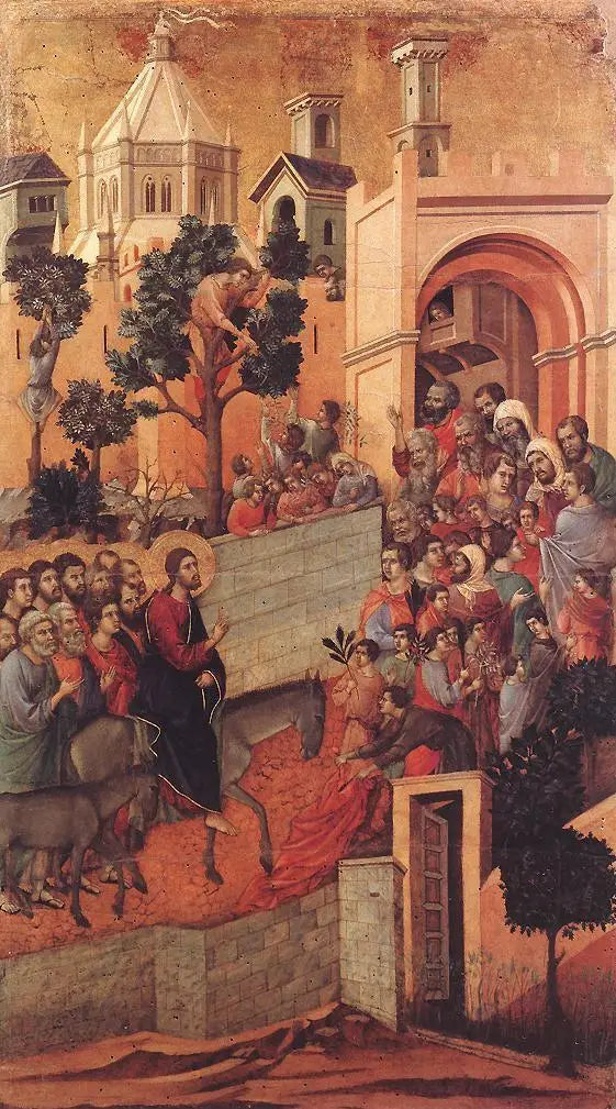 Ingang in Jeruzalem - Duccio di Buoninsegna