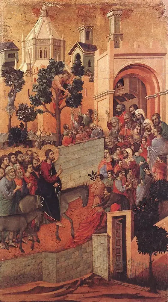 Ingang in Jeruzalem - Duccio di Buoninsegna