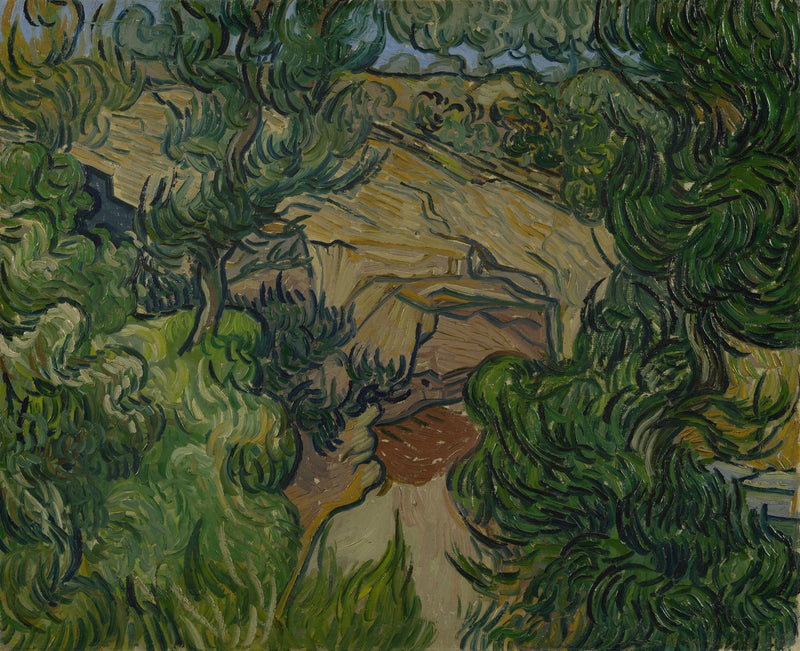 Ingang van een steengroeve - Vincent van Gogh