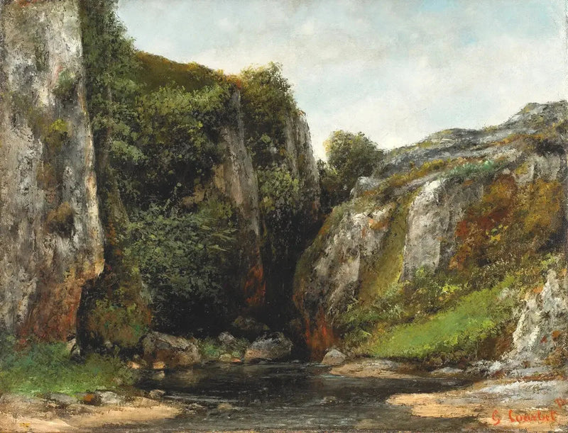 Ingang van een graf - Gustave Courbet