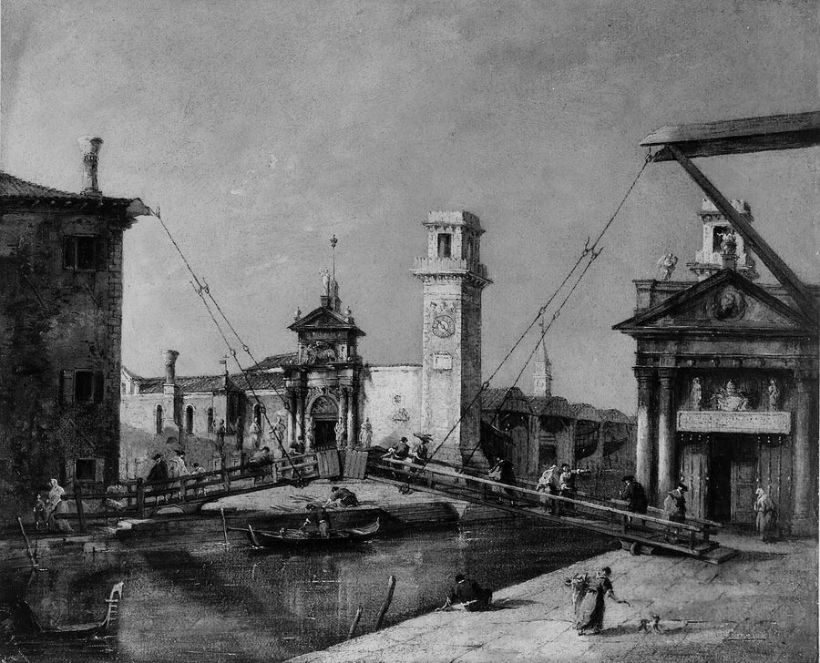 Ingang van het Arsenal, Venetië - Francesco Guardi