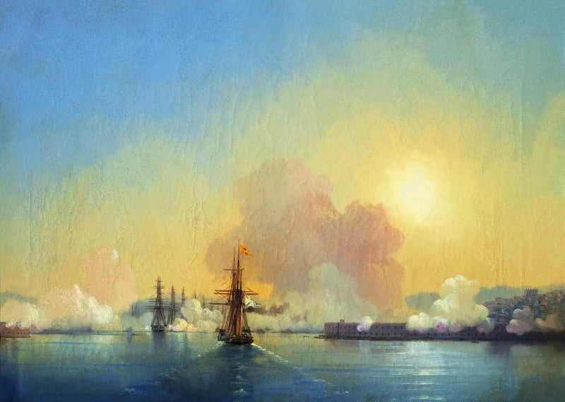 Ingang van de baai van Sebastopol. - Ivan Aïvazovski

Source:
Entrée de la baie de Sébastopol. - Ivan Aïvazovski