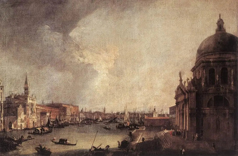 Ingang van het Grote Kanaal, richting Oost - Canaletto