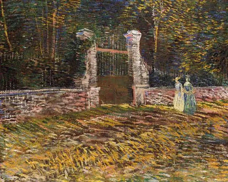 Ingang van het Parc Voyer d'Argenson in Asnières - Vincent van Gogh