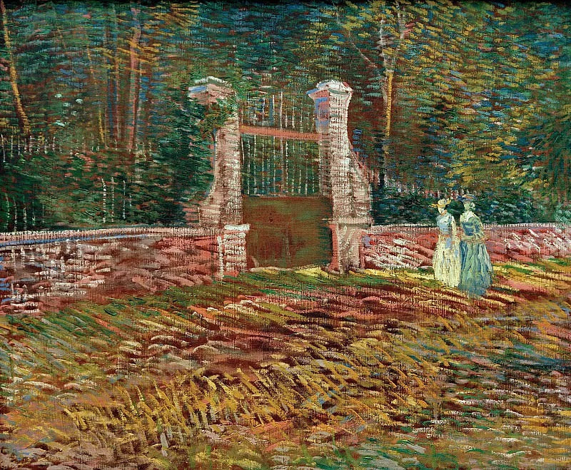 Ingang van het Parc Voyer d'Argenson in Asnières - Vincent van Gogh