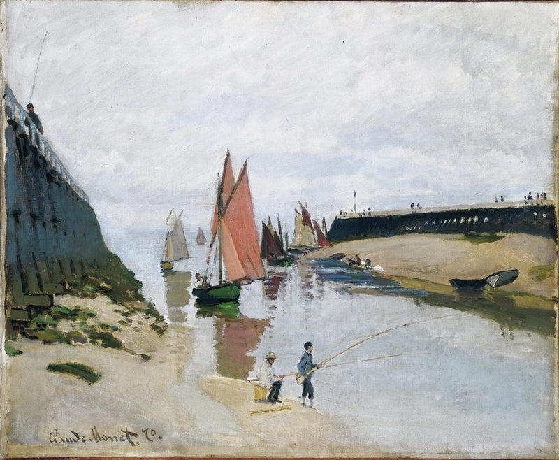 Toegang tot de haven van Trouville W154 - Claude Monet