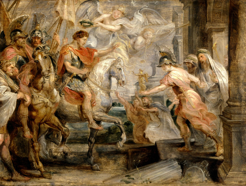 Triomftochtelijke intocht van Constantijn in Rome - Peter Paul Rubens